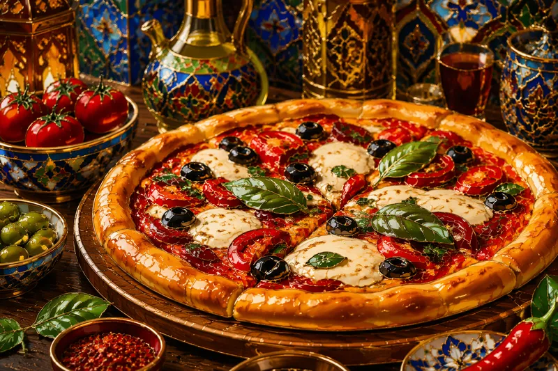 Tuore pizza ravintolassa Tuore pizza ravintolassa